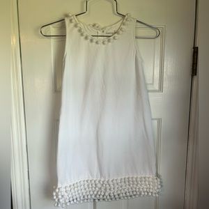 Chasing Fireflies White Sleeveless Dress size 7